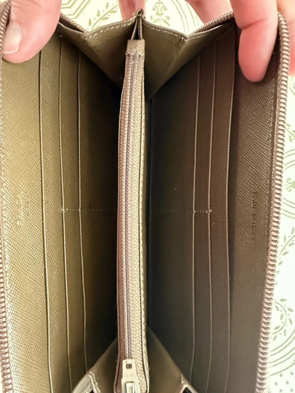 Prada Tessuto Nylon Zip Around Wallet Triangle Logo — COA Like New - Picture 6 of 7